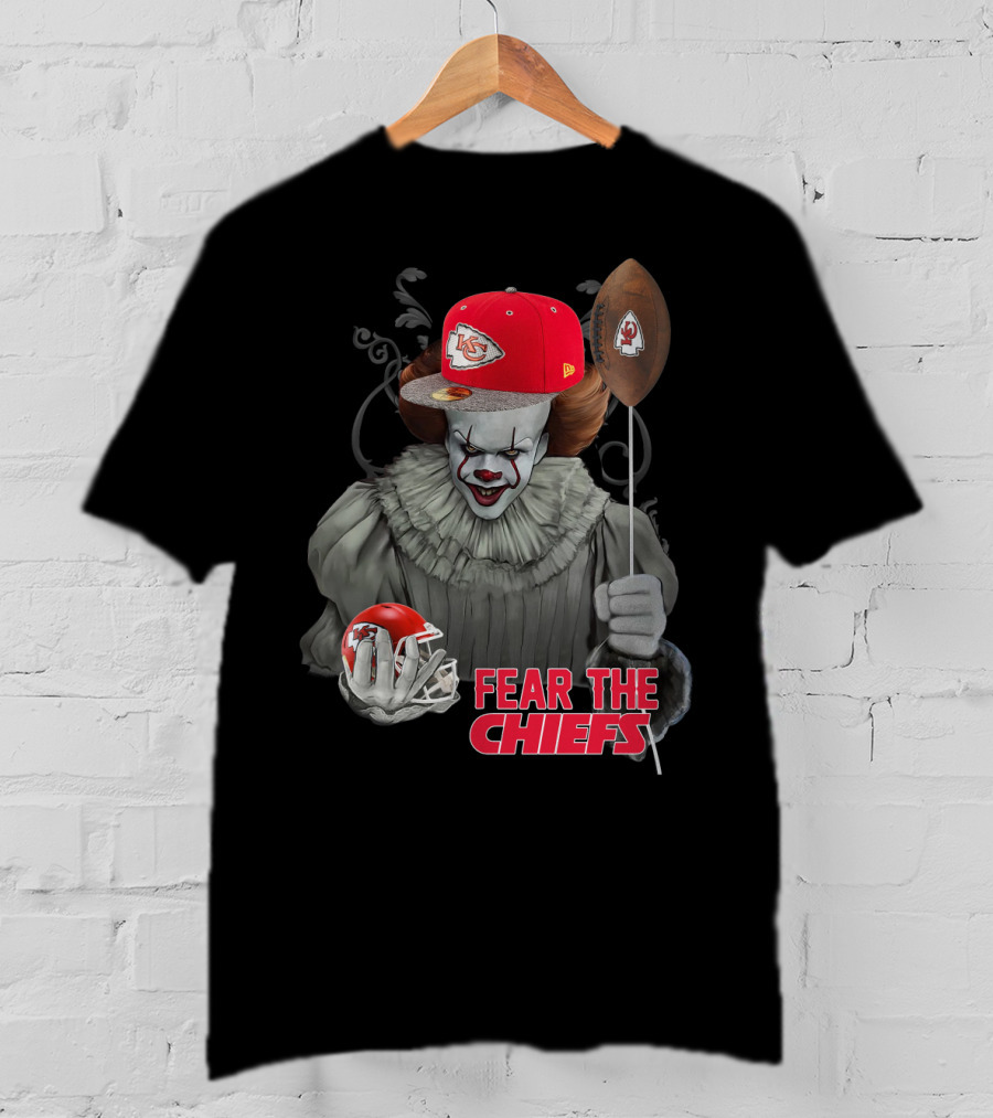 Pennywise Fear The Kansas City Chiefs Football Helmet T-Shirt