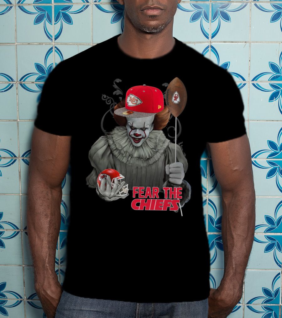 Pennywise Fear The Kansas City Chiefs Football Helmet T-Shirt