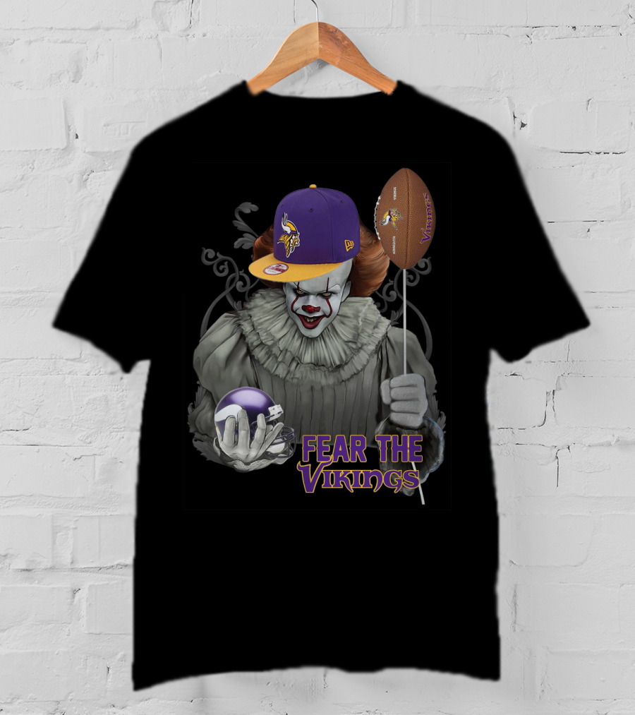 Pennywise Fear The Vikings Minnesota Football Balloon Hat T-Shirt