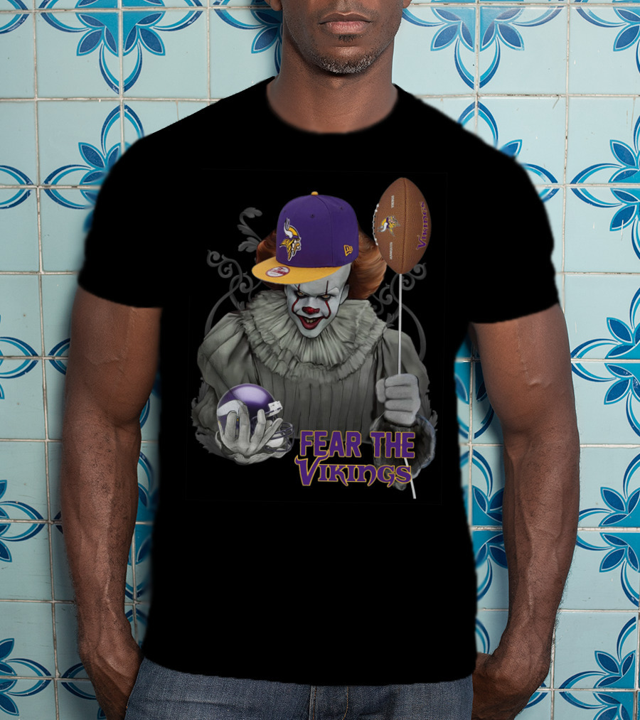 Pennywise Fear The Vikings Minnesota Football Balloon Hat T-Shirt
