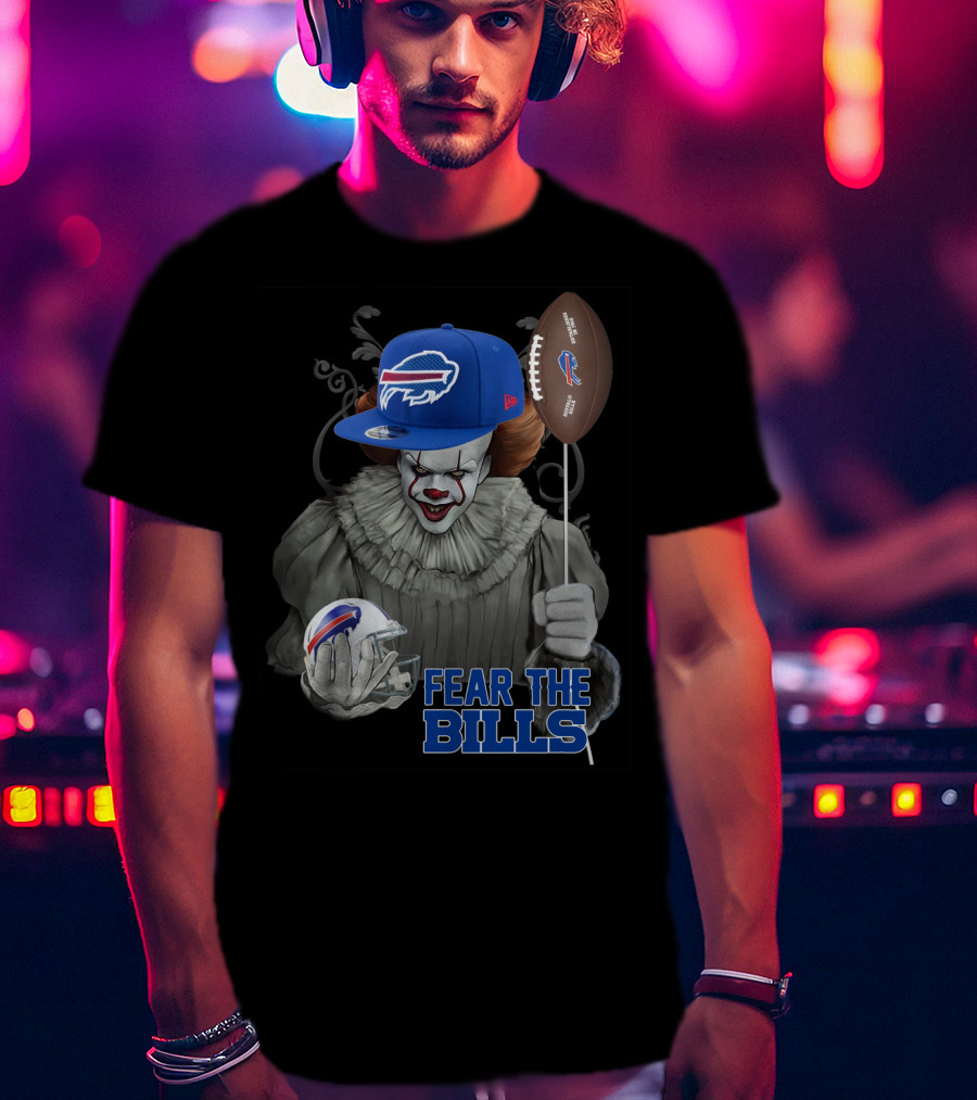 Pennywise Fear The Buffalo Bills Football Helmet T-Shirt