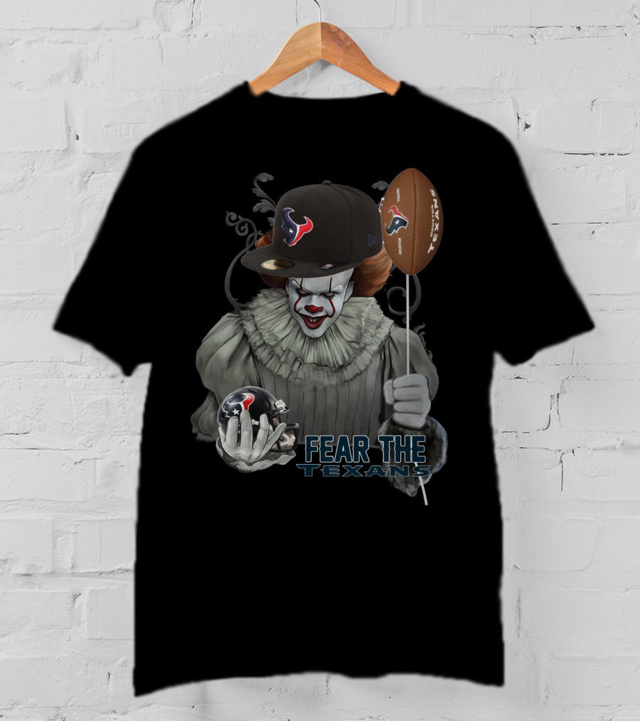 Pennywise Fear The Texans Nfl Football Houston Texans Balloon T-Shirt