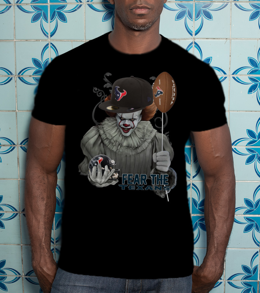 Pennywise Fear The Texans Nfl Football Houston Texans Balloon T-Shirt