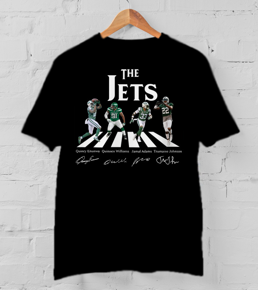 The Jets Quincy Enunwa Quinnen Williams Jamal Adams Trumaine Johnson Abbey Road T-Shirt