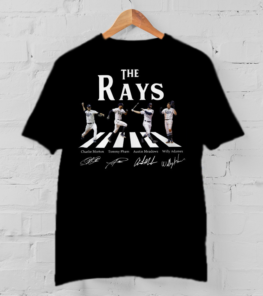 The Rays Charlie Morton Tommy Pham Austin Meadows Willy Adames Abbey Road Signatures T-Shirt
