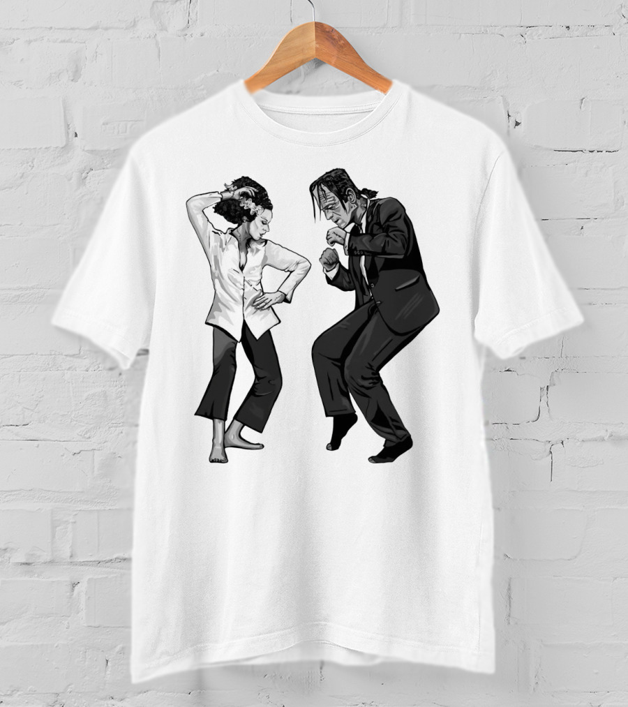 Pulp Fiction Frankenstein Dance Scene Mashup T-Shirt