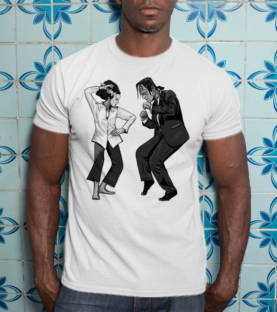 Pulp Fiction Frankenstein Dance Scene Mashup T-Shirt