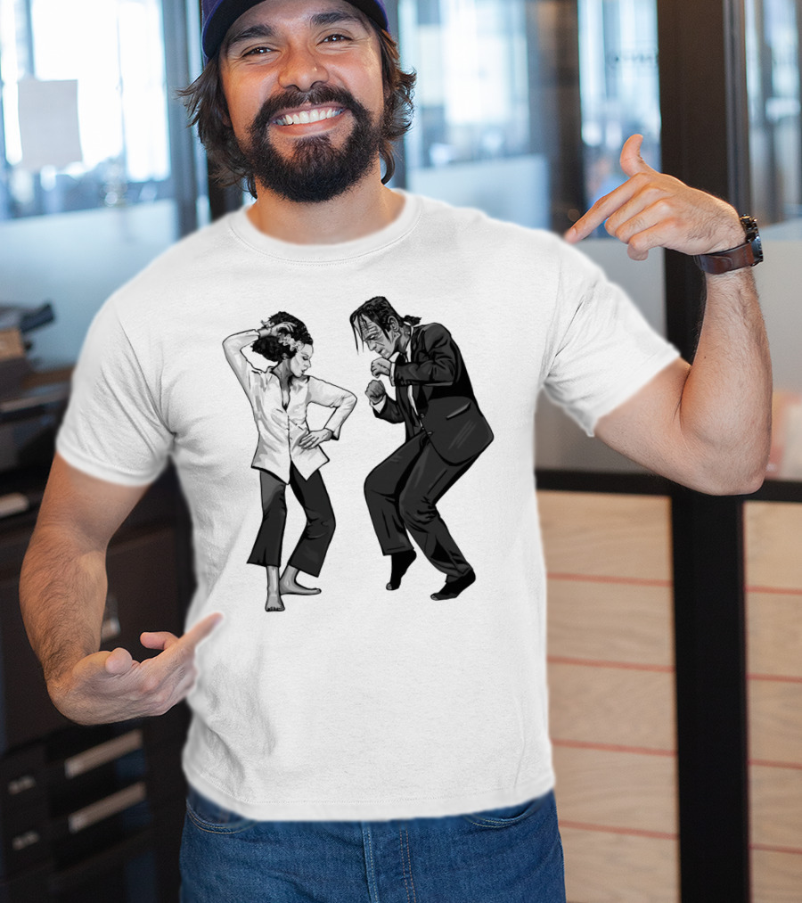 Pulp Fiction Frankenstein Dance Scene Mashup T-Shirt