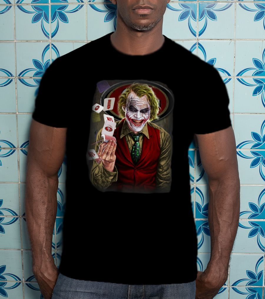 San Francisco 49ers Joker Nfl Poker Cards T-Shirt