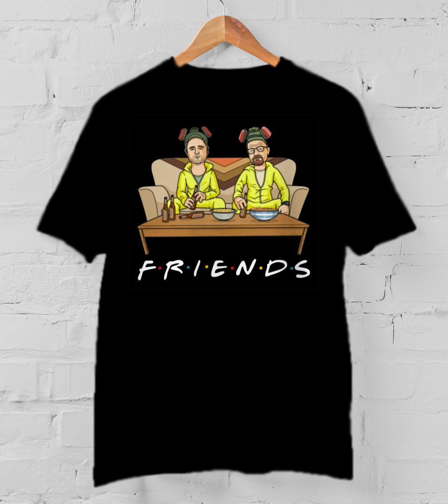 Breaking Bad Walter And Jesse In Yellow Suits FRIENDS Couch Scene T-Shirt