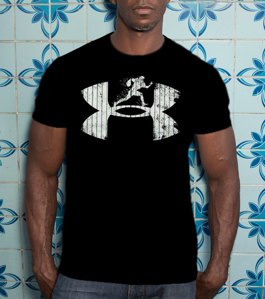 Under Armour Football Logo With Running Athlete T-Shirt