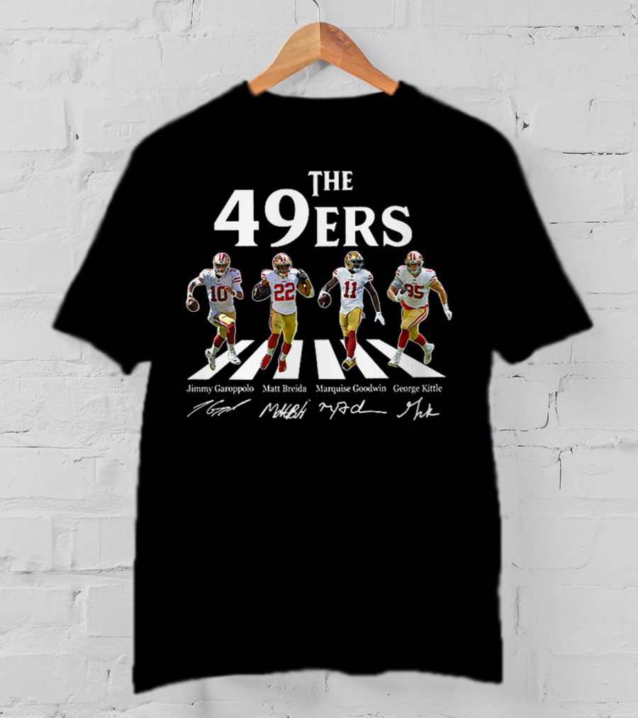 The 49ers Jimmy Garoppolo Matt Breida Marquise Goodwin George Kittle Abbey Road T-Shirt