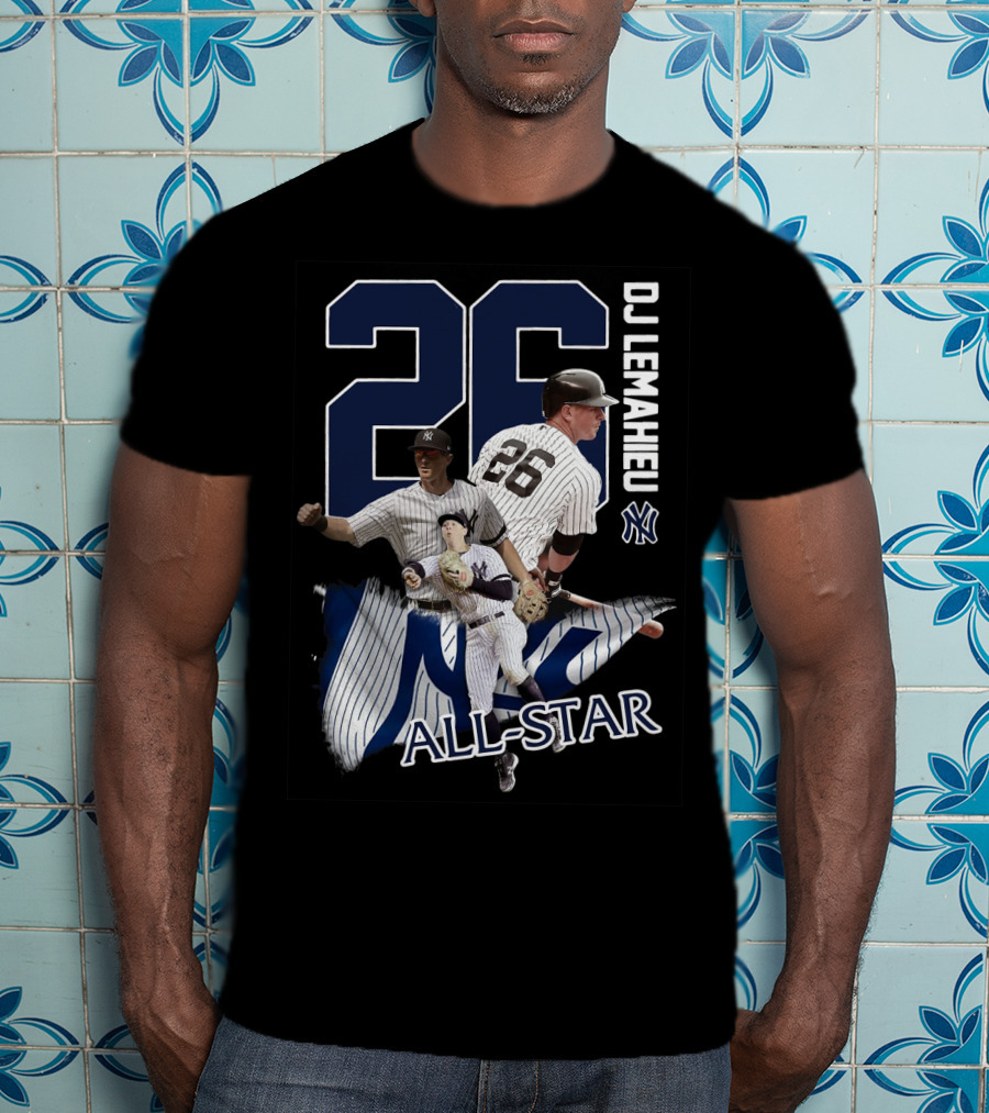 New York Yankees Dj Lemahieu 26 All-Star Yankees Team Player T-Shirt
