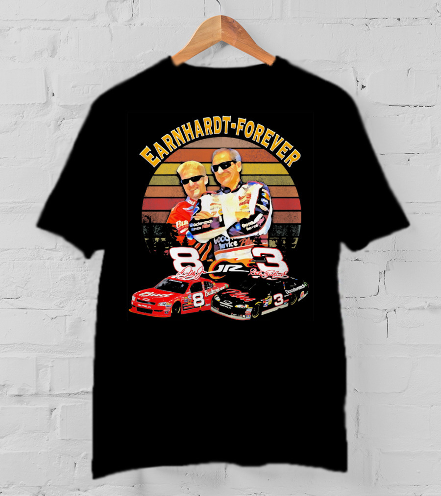 Earnhardt Forever No. 8 And 3 NASCAR Racing Legends T-Shirt