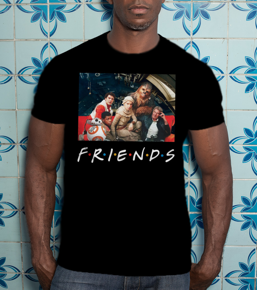 Star Wars Cast In Friends T-Shirt