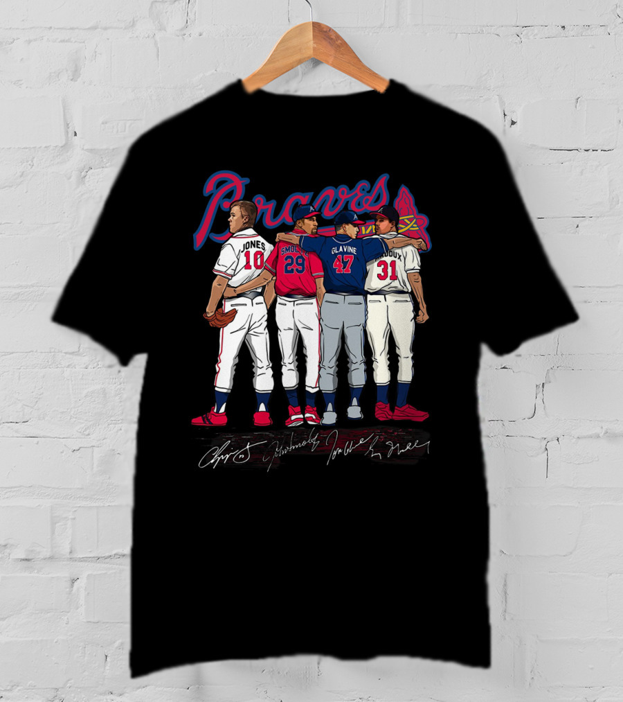 Braves Jones Smoltz Glavine Maddux Legends T-Shirt