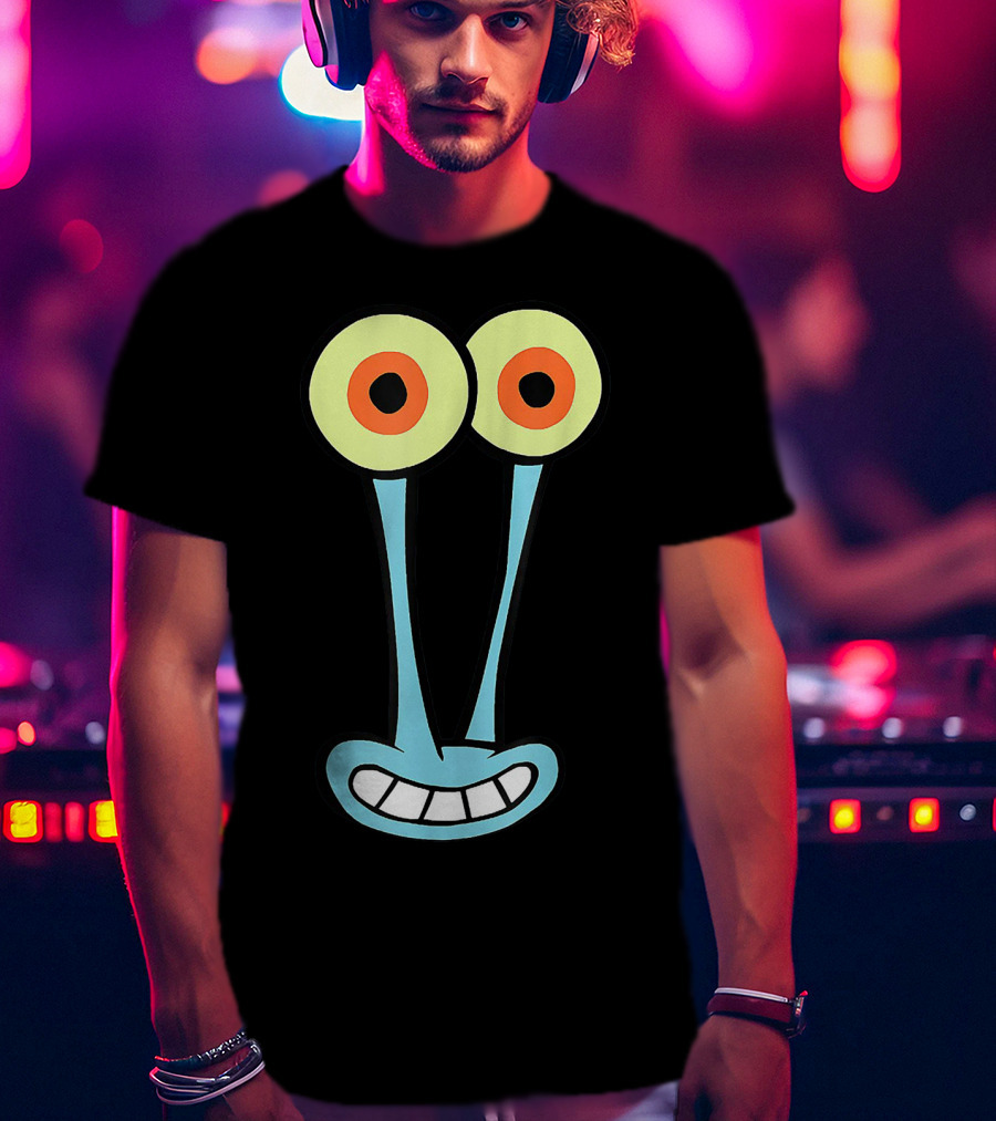 Gary Halloween Snail Cartoon Face Funny Group Costume T-Shirt
