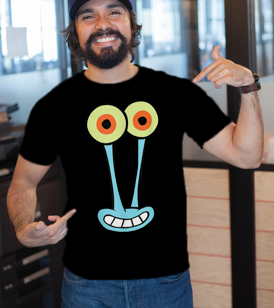 Gary Halloween Snail Cartoon Face Funny Group Costume T-Shirt