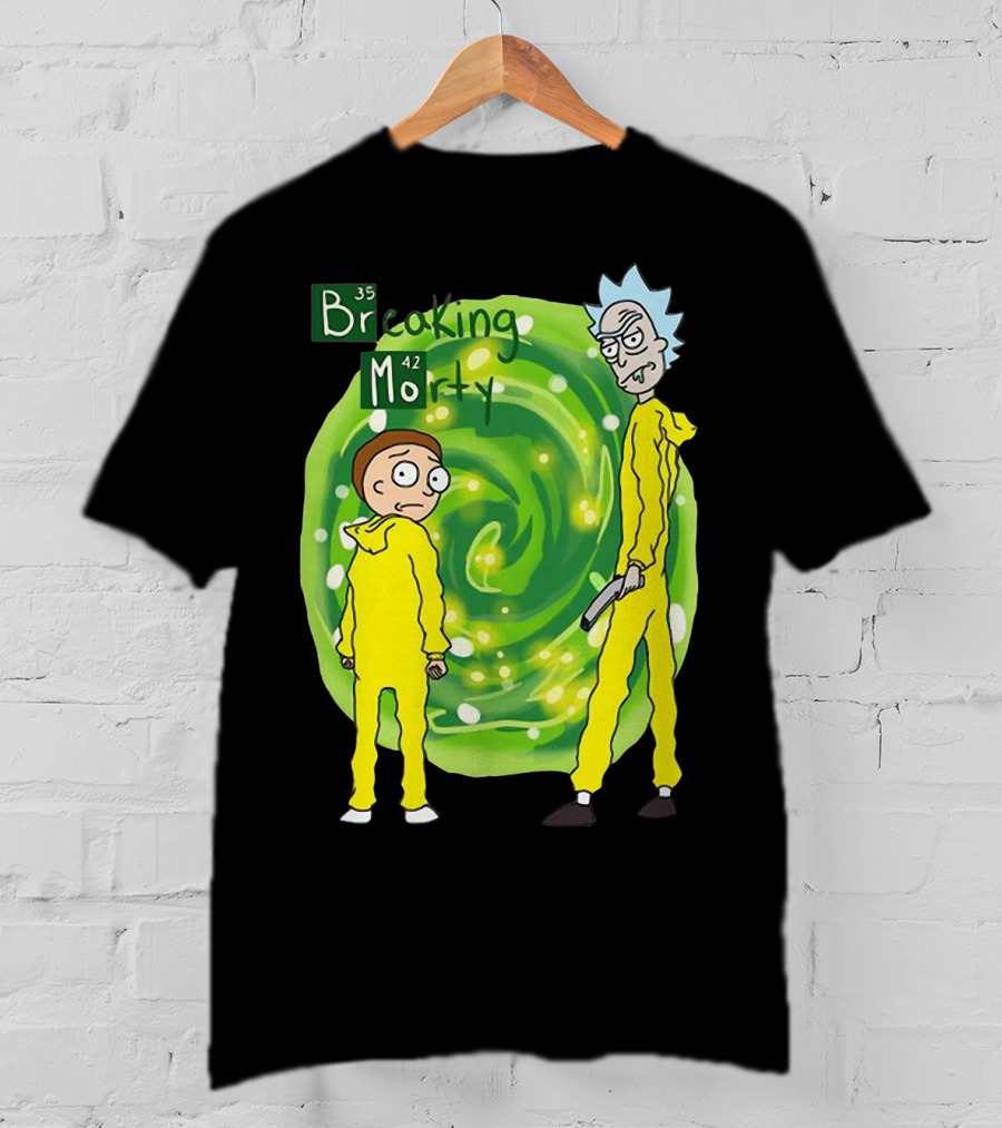 Breaking Morty Rick And Morty Meets Breaking Bad Fusion T-Shirt