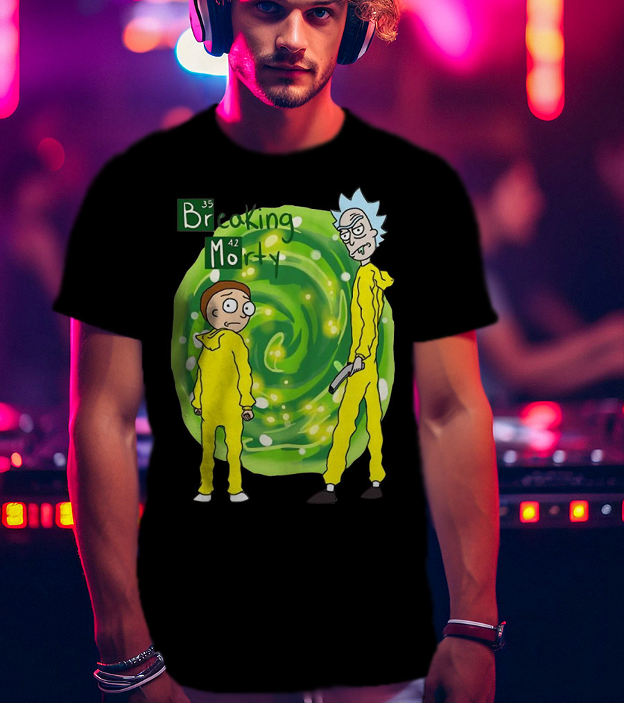 Breaking Morty Rick And Morty Meets Breaking Bad Fusion T-Shirt