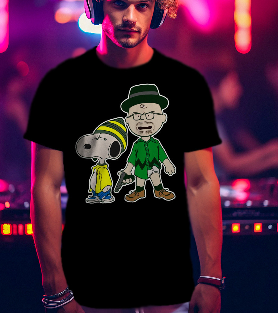 Snoopy And Charlie Brown Breaking Bad Walter And Jesse Mashup T-Shirt