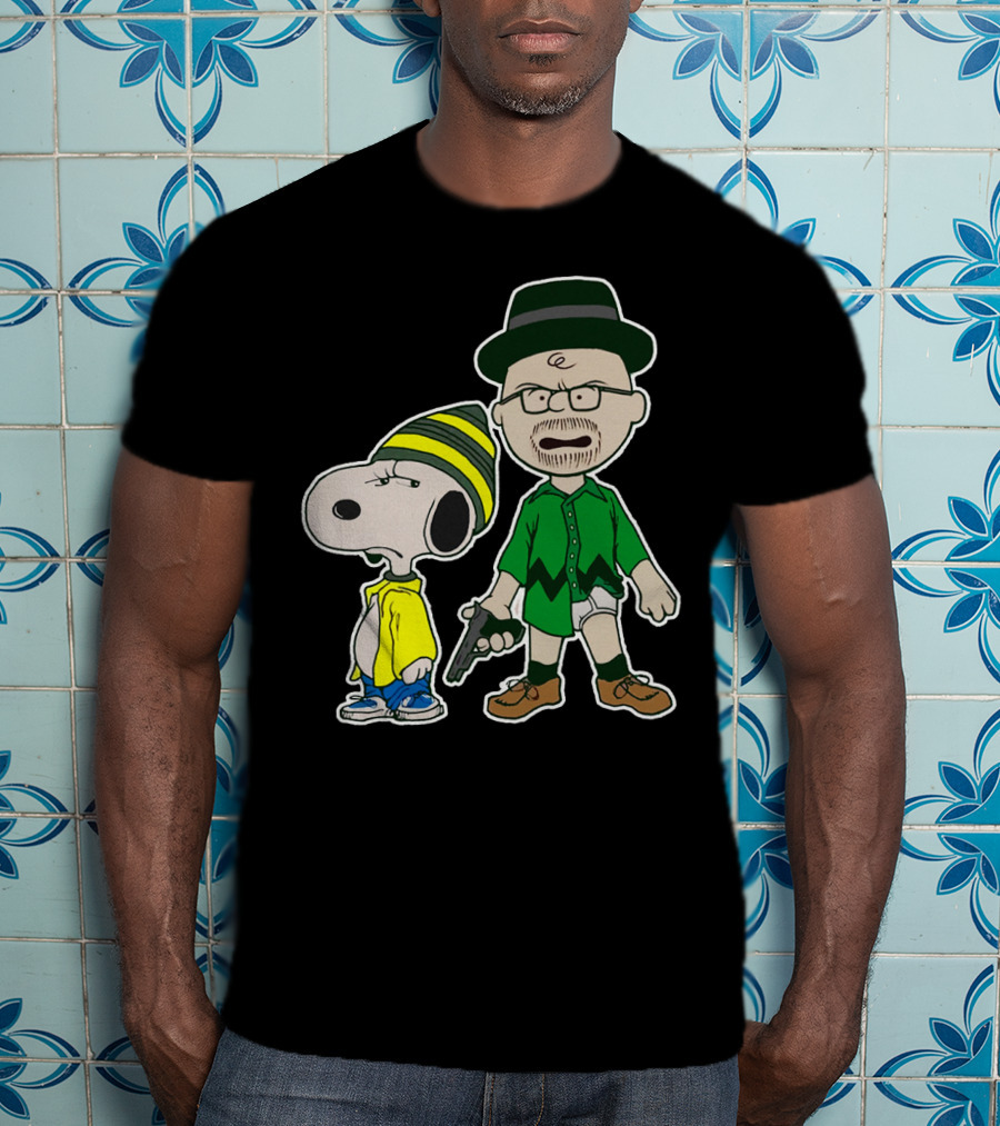 Snoopy And Charlie Brown Breaking Bad Walter And Jesse Mashup T-Shirt