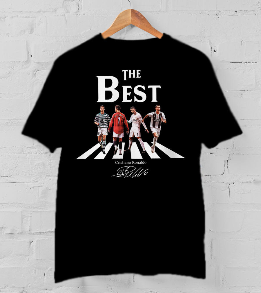 The Best Cristiano Ronaldo Signature Cr7 Legendary Football Moments Crosswalk T-Shirt