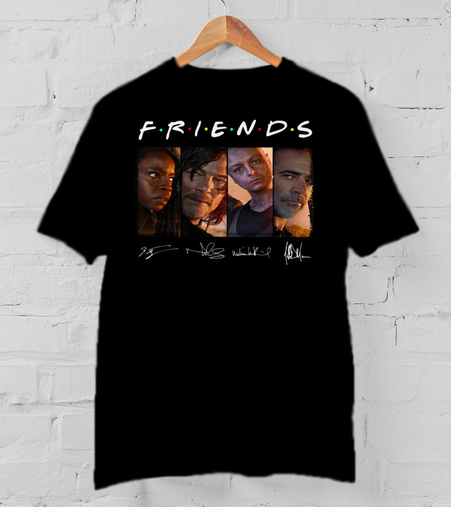 Friends The Walking Dead Characters T-Shirt