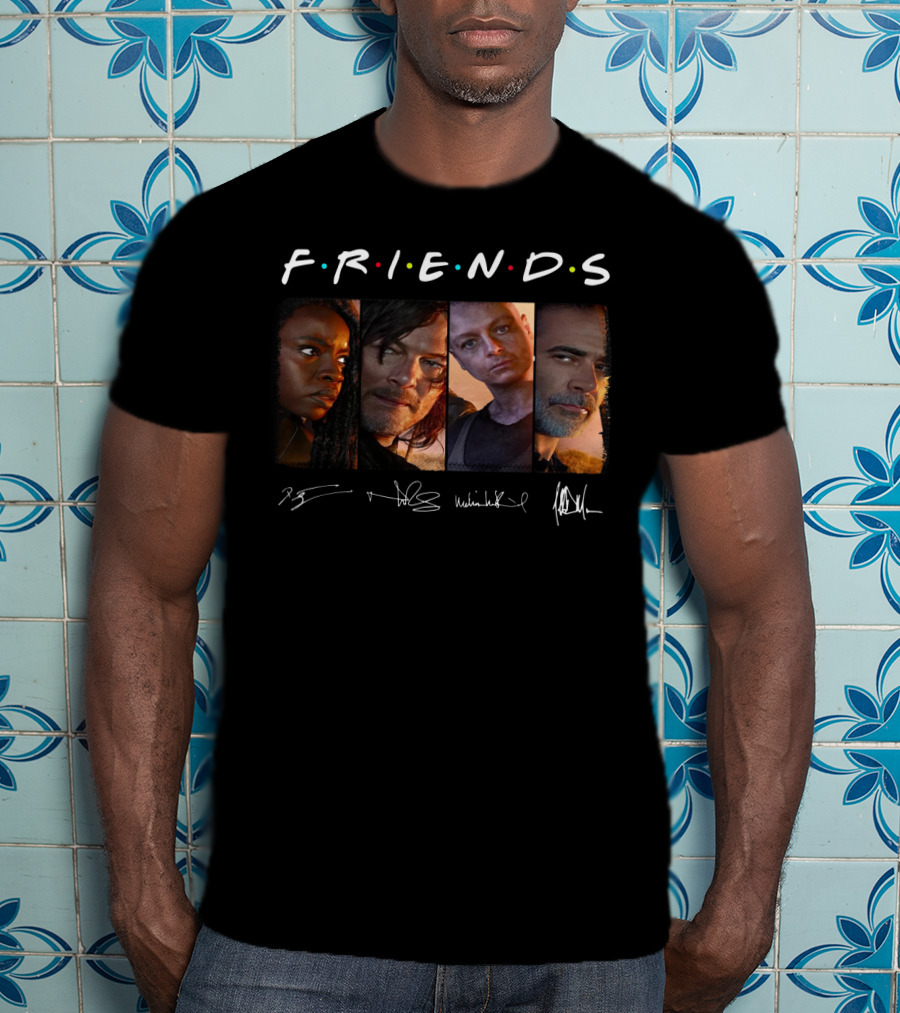 Friends The Walking Dead Characters T-Shirt