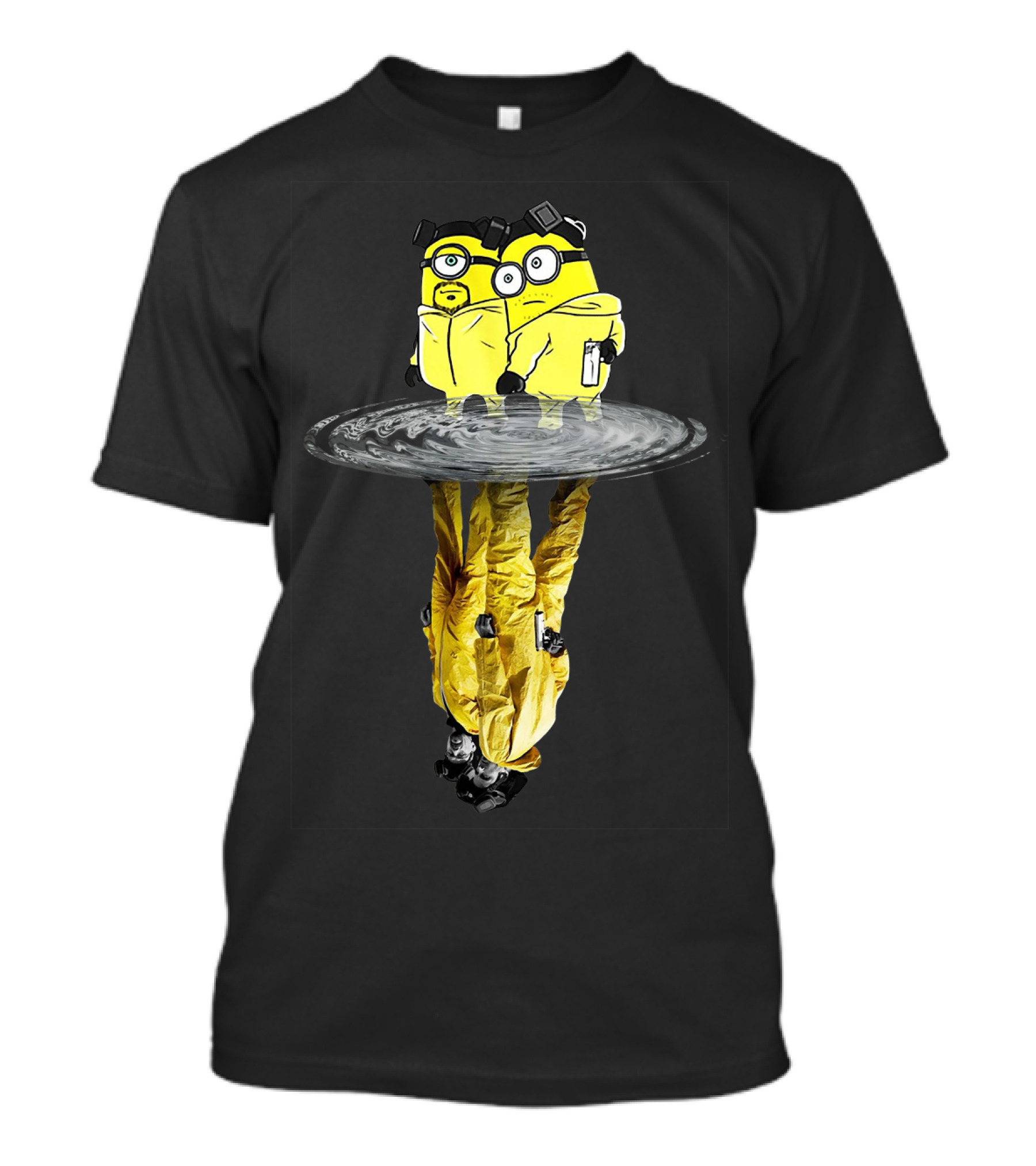Minion Walter White Jesse Breaking Bad Reflection T-Shirt