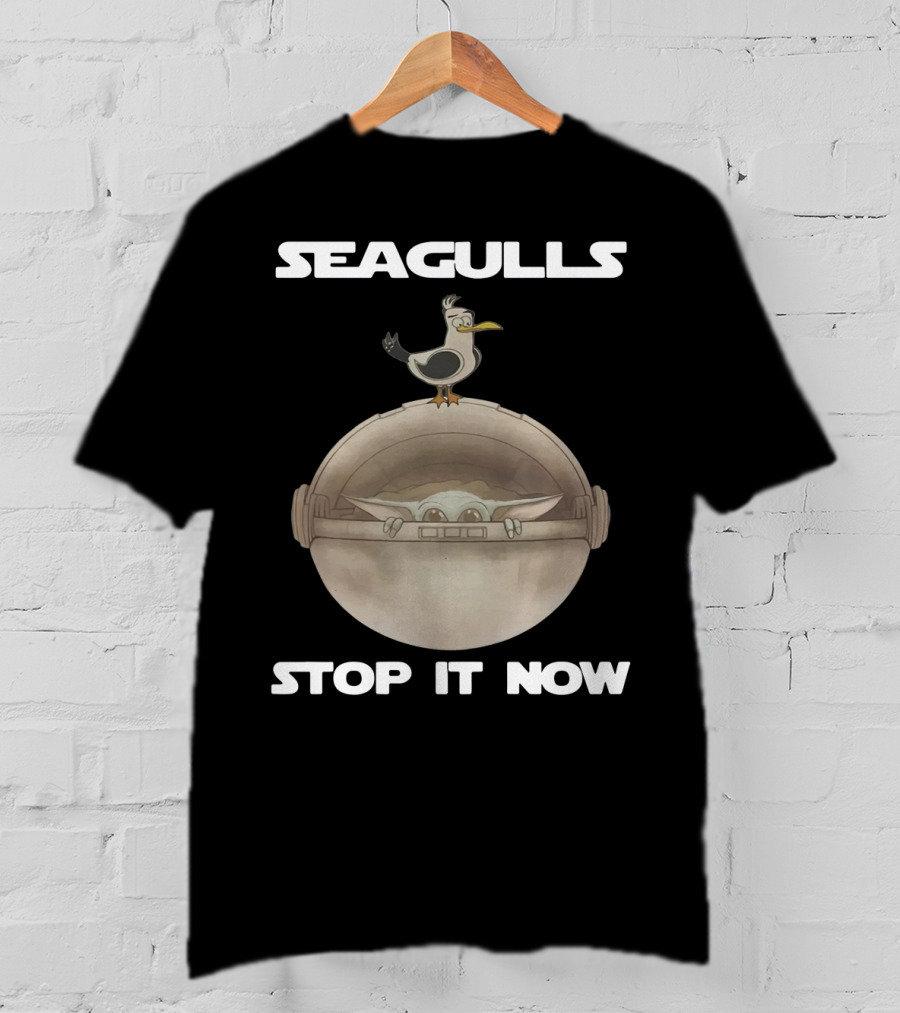 Seagulls Stop It Now Baby Yoda T-Shirt
