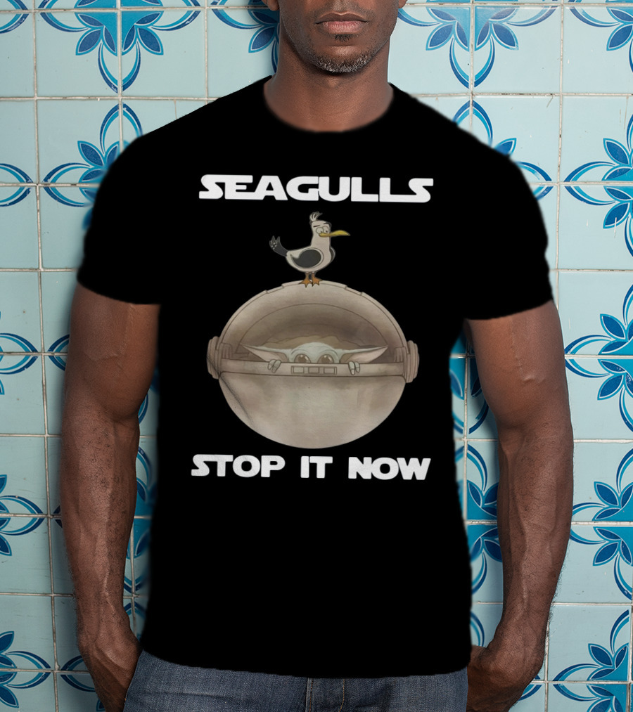 Seagulls Stop It Now Baby Yoda T-Shirt