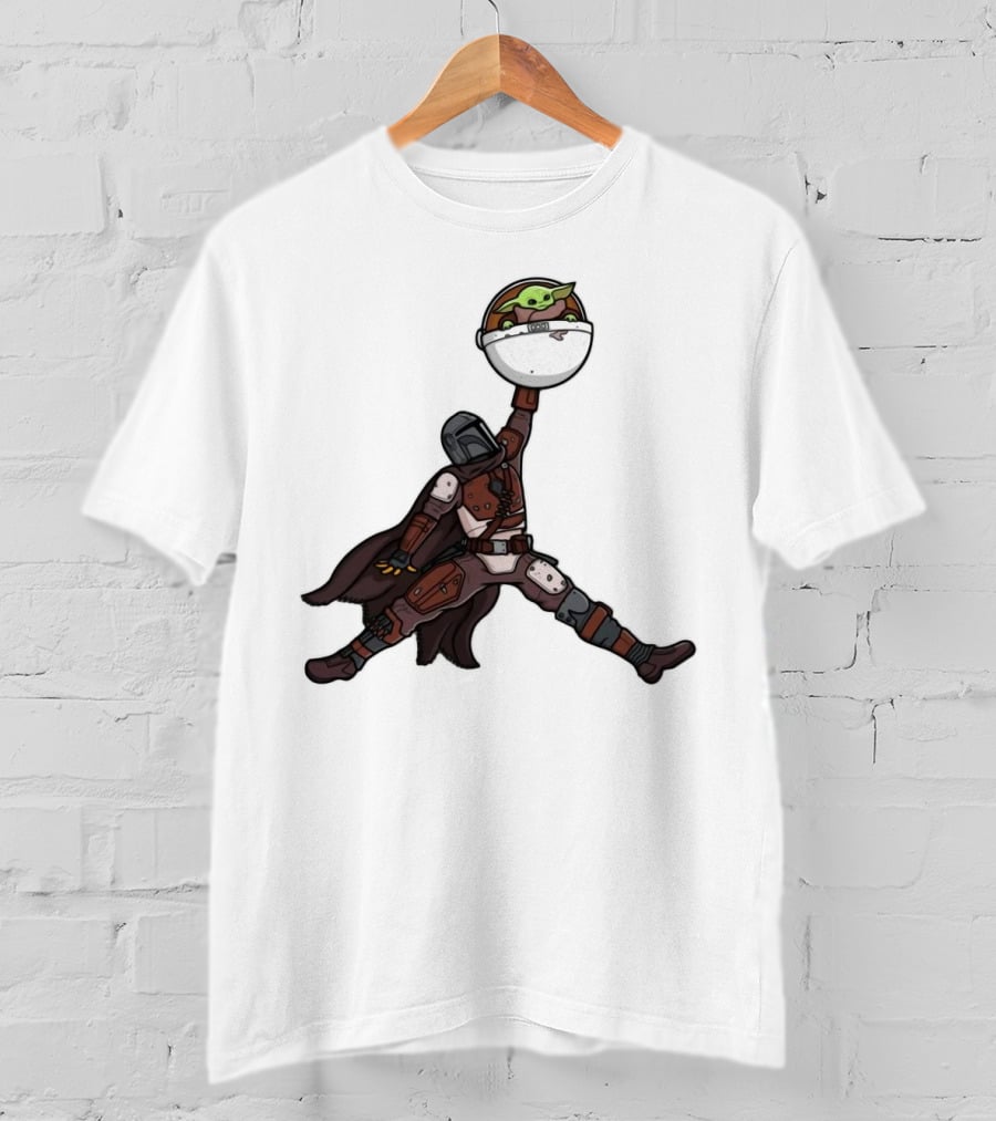 Boba Fett Baby Yoda Air Jordan T-Shirt