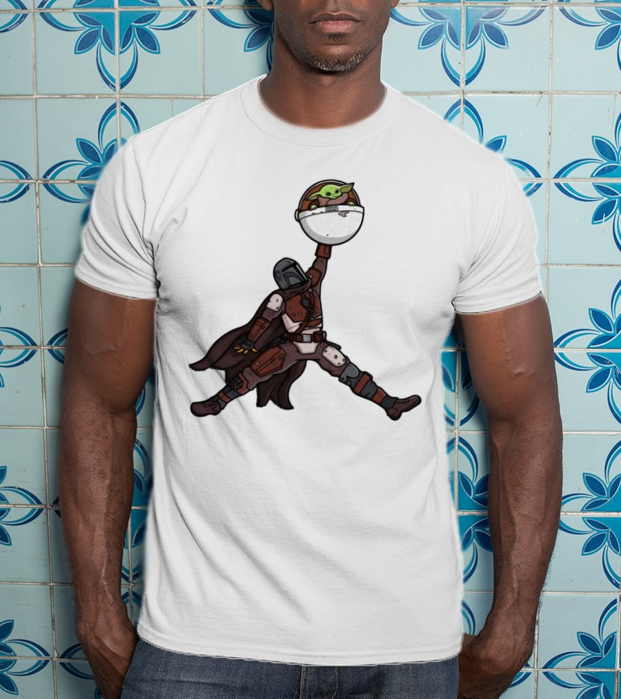 Boba Fett Baby Yoda Air Jordan T-Shirt