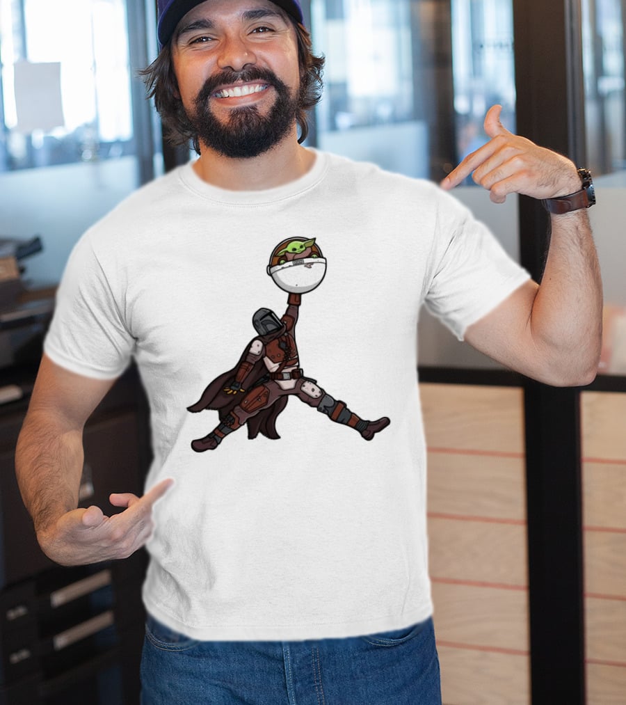 Boba Fett Baby Yoda Air Jordan T-Shirt