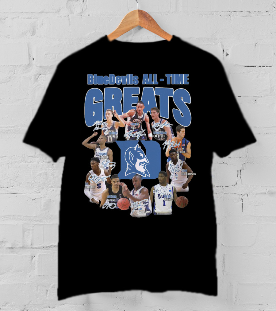 Blue Devils All-Time Greats Duke Basketball T-Shirt