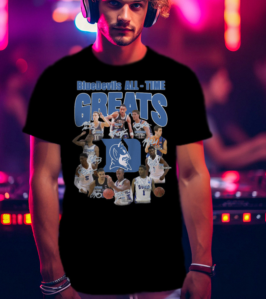 Blue Devils All-Time Greats Duke Basketball T-Shirt