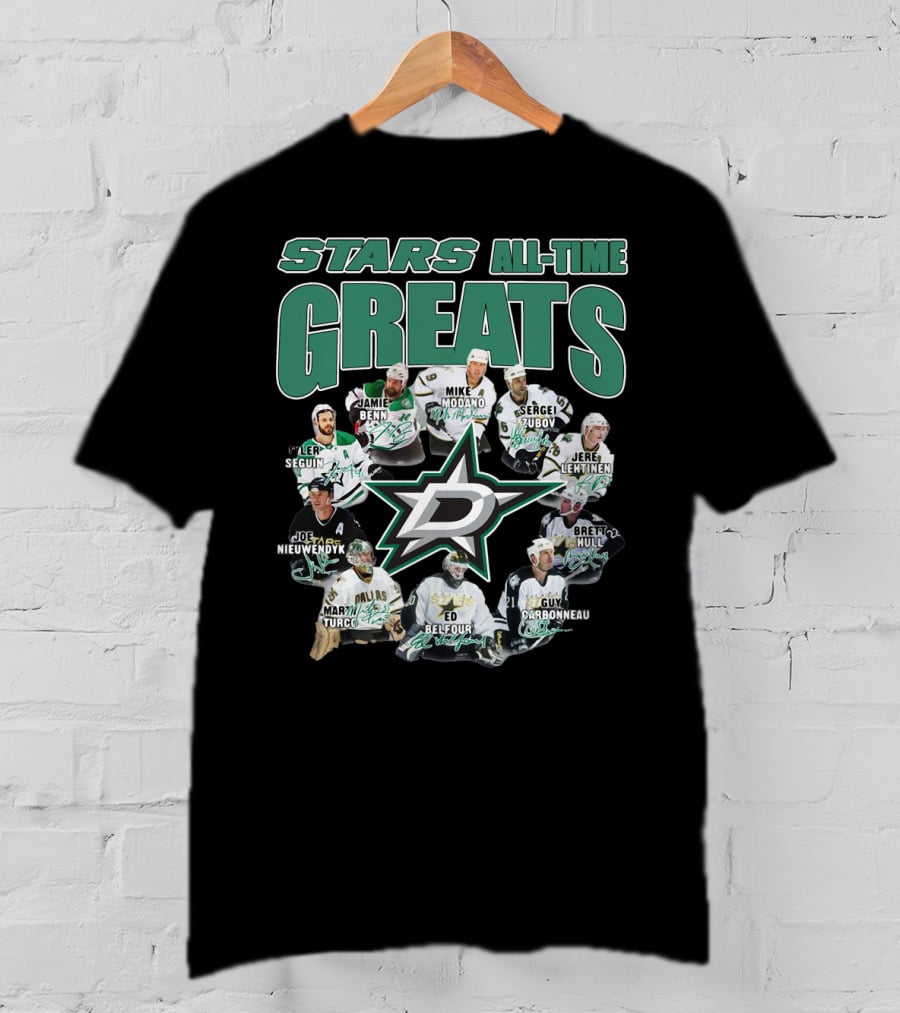 STARS ALL-TIME GREATS Dallas Hockey Legends T-Shirt
