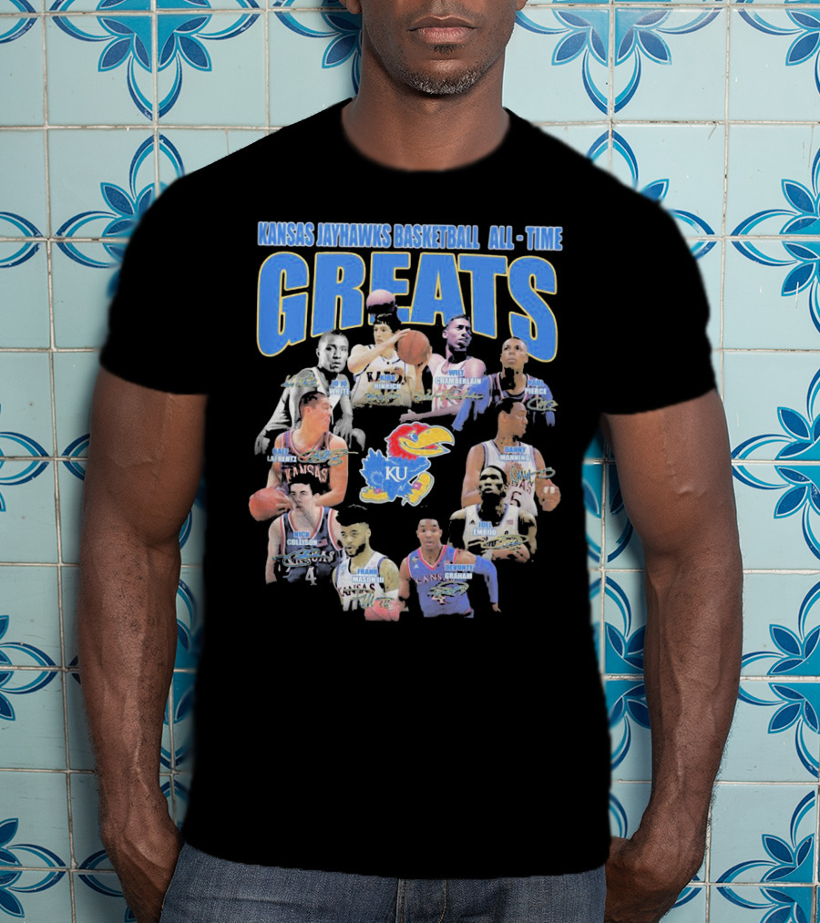 Kansas Jayhawks Basketball All-Time Greats T-Shirt