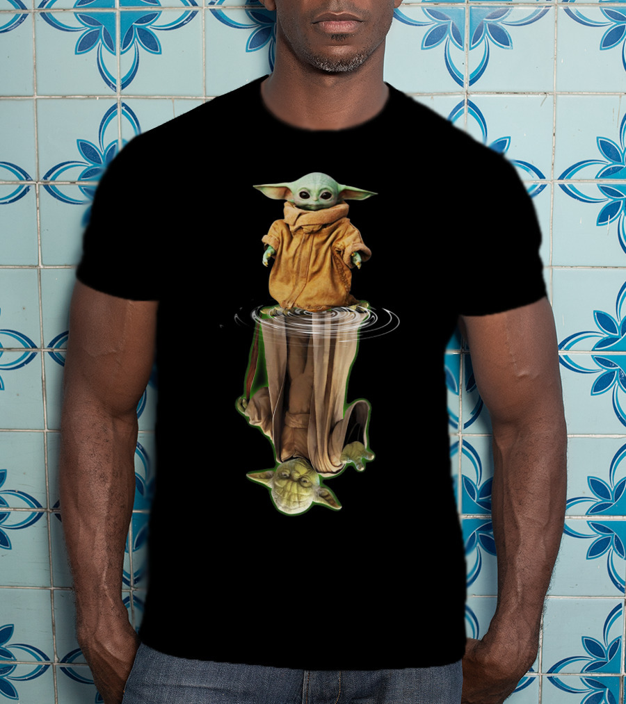 Baby Yoda Reflection Of Master Yoda T-Shirt