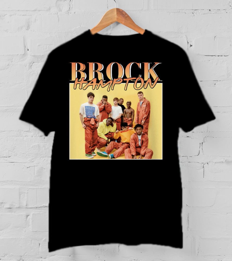 BROCKHAMPTON Band Music Group Portrait Orange Outfits T-Shirt