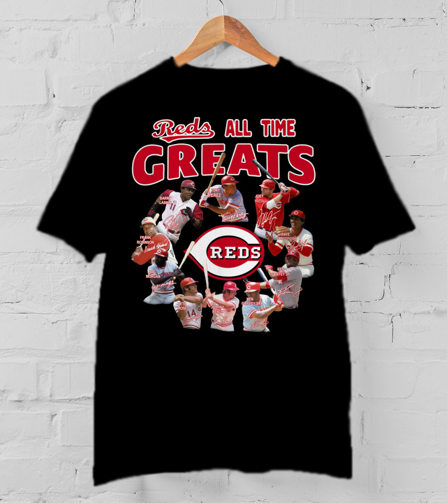 Reds All Time Greats Cincinnati Reds Legends T-Shirt