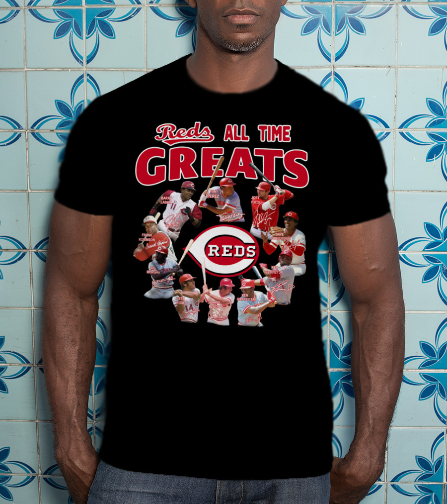 Reds All Time Greats Cincinnati Reds Legends T-Shirt