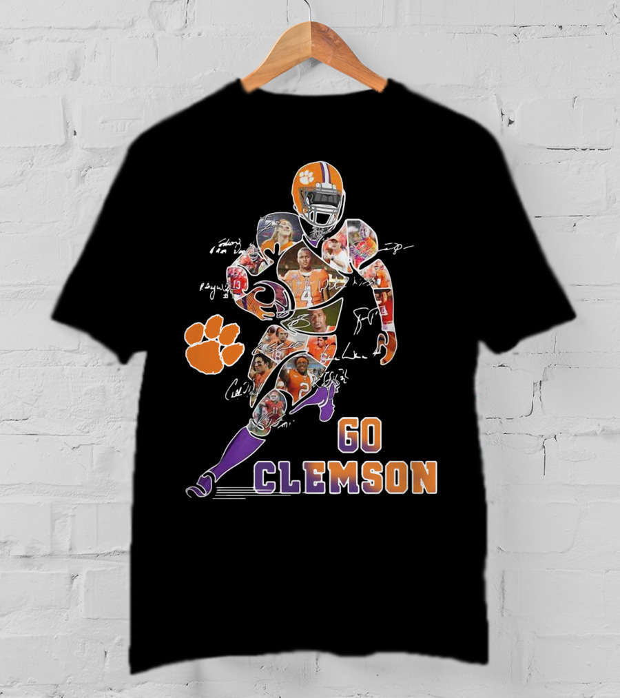 Clemson Tigers Football Team Heroes Collage Go T-Shirt