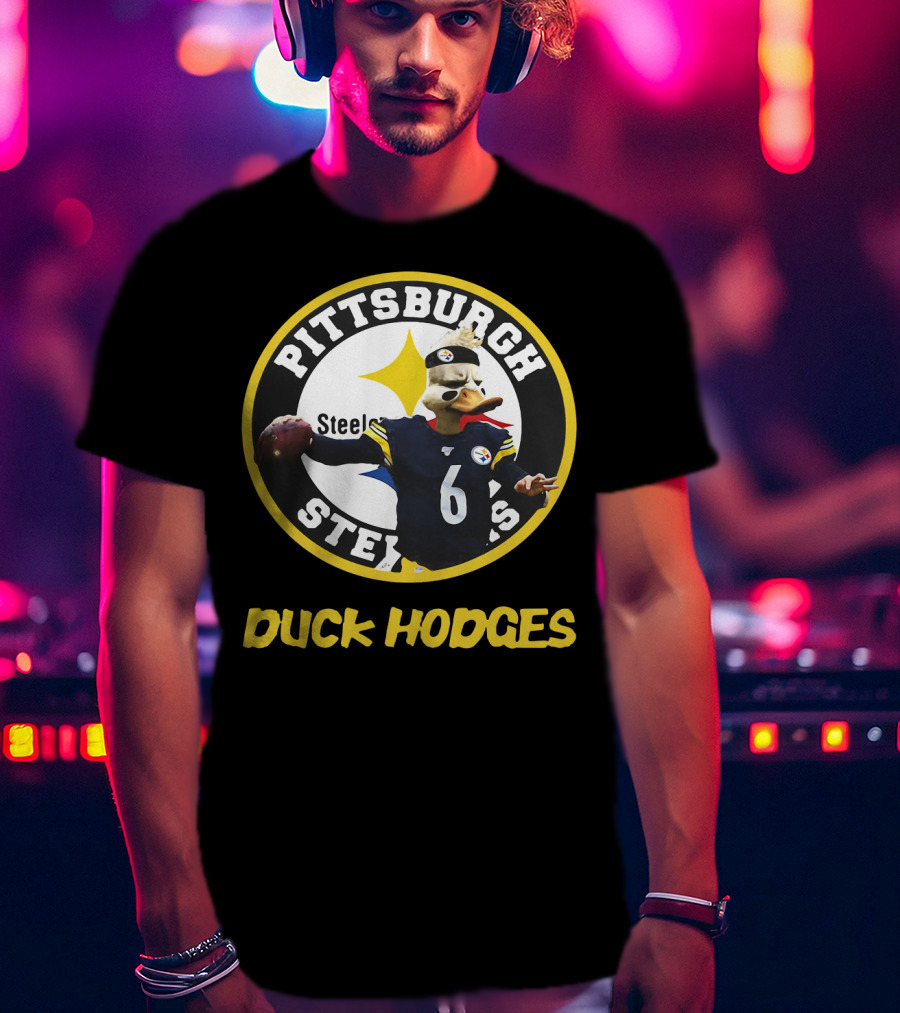 Pittsburgh Steelers Duck Hodges Football T-Shirt