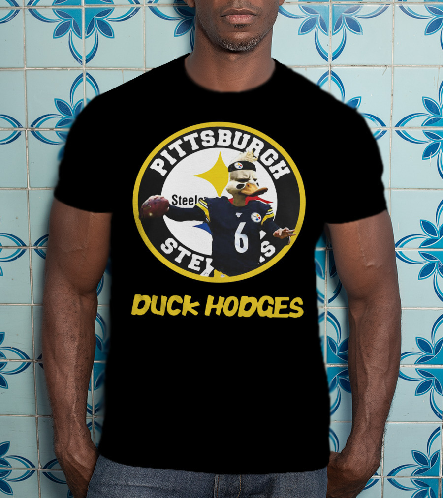 Pittsburgh Steelers Duck Hodges Football T-Shirt