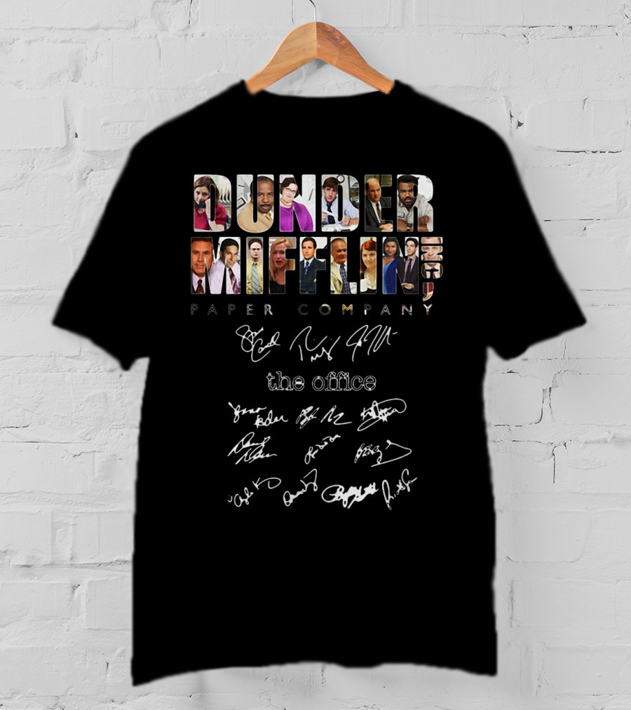 Dunder Mifflin Inc Paper Company The Office Autograph Edition T-Shirt
