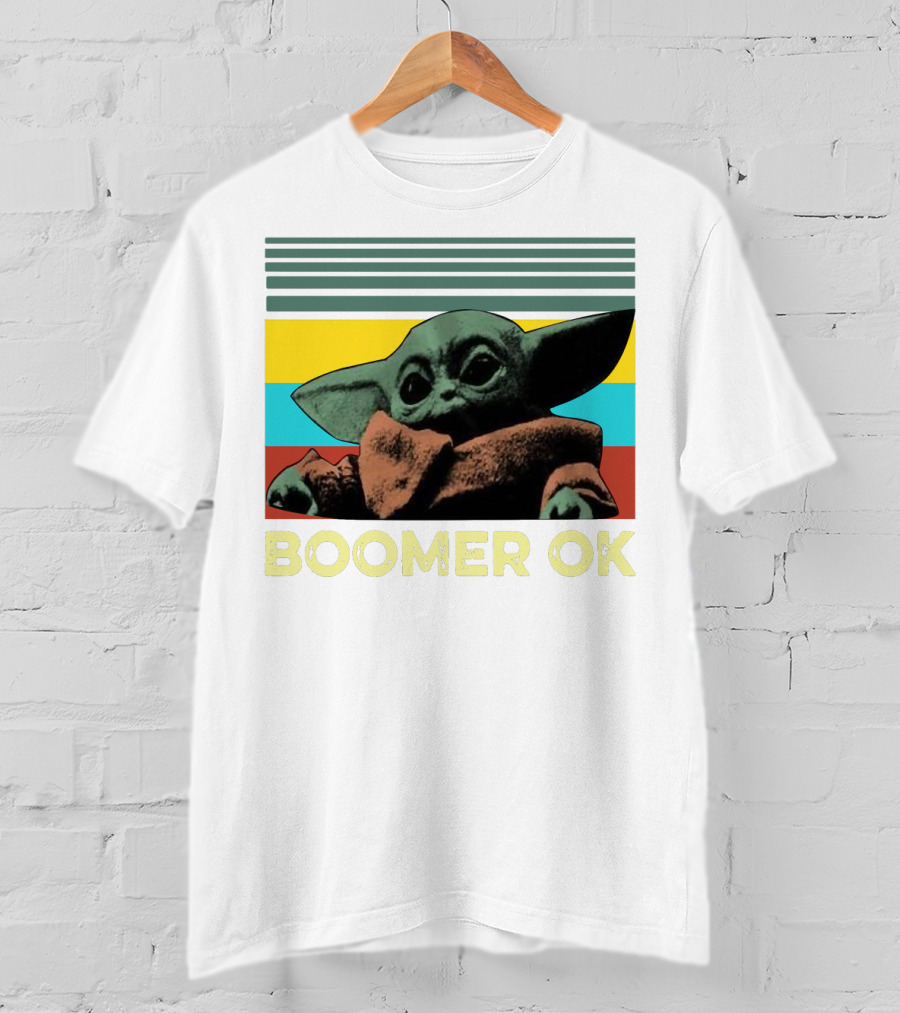 Boomer OK Retro Baby Yoda T-Shirt