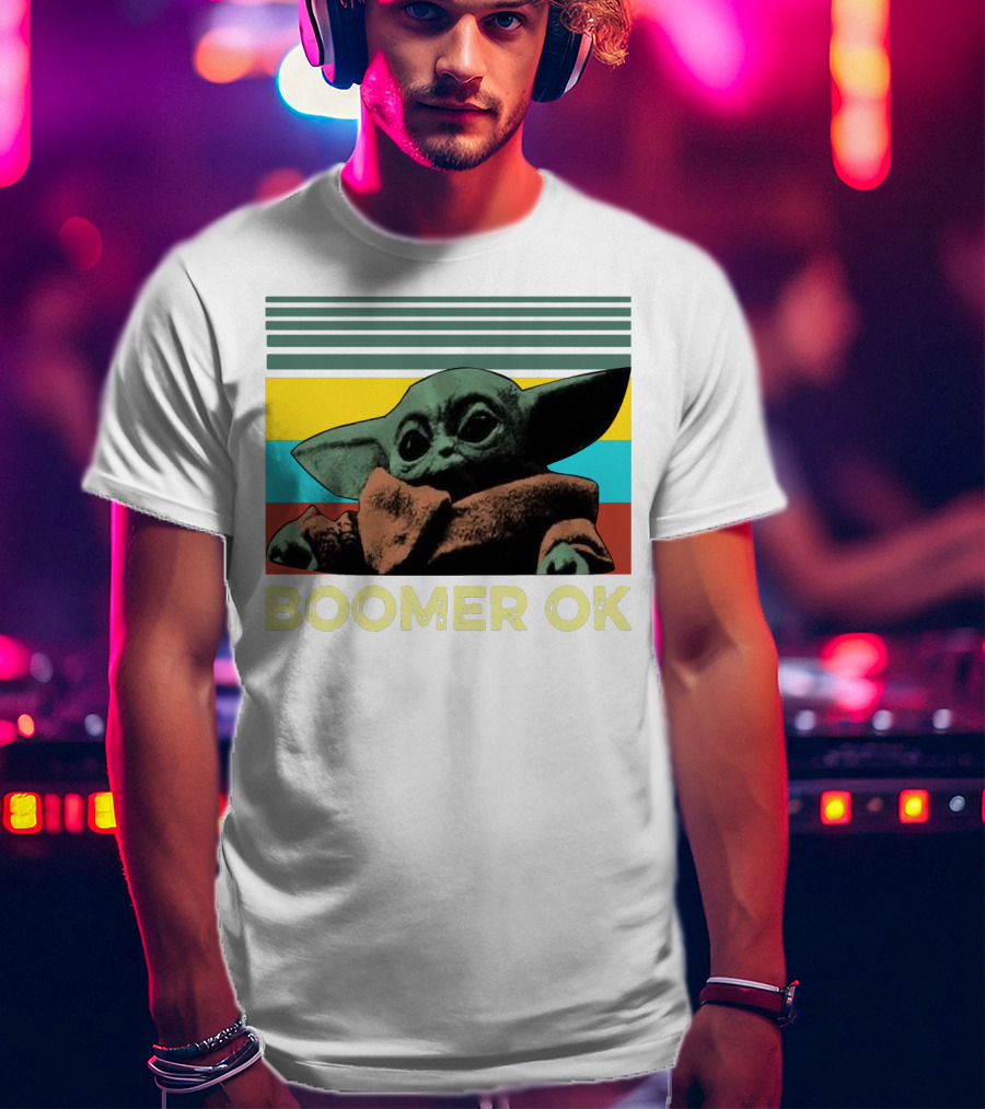 Boomer OK Retro Baby Yoda T-Shirt