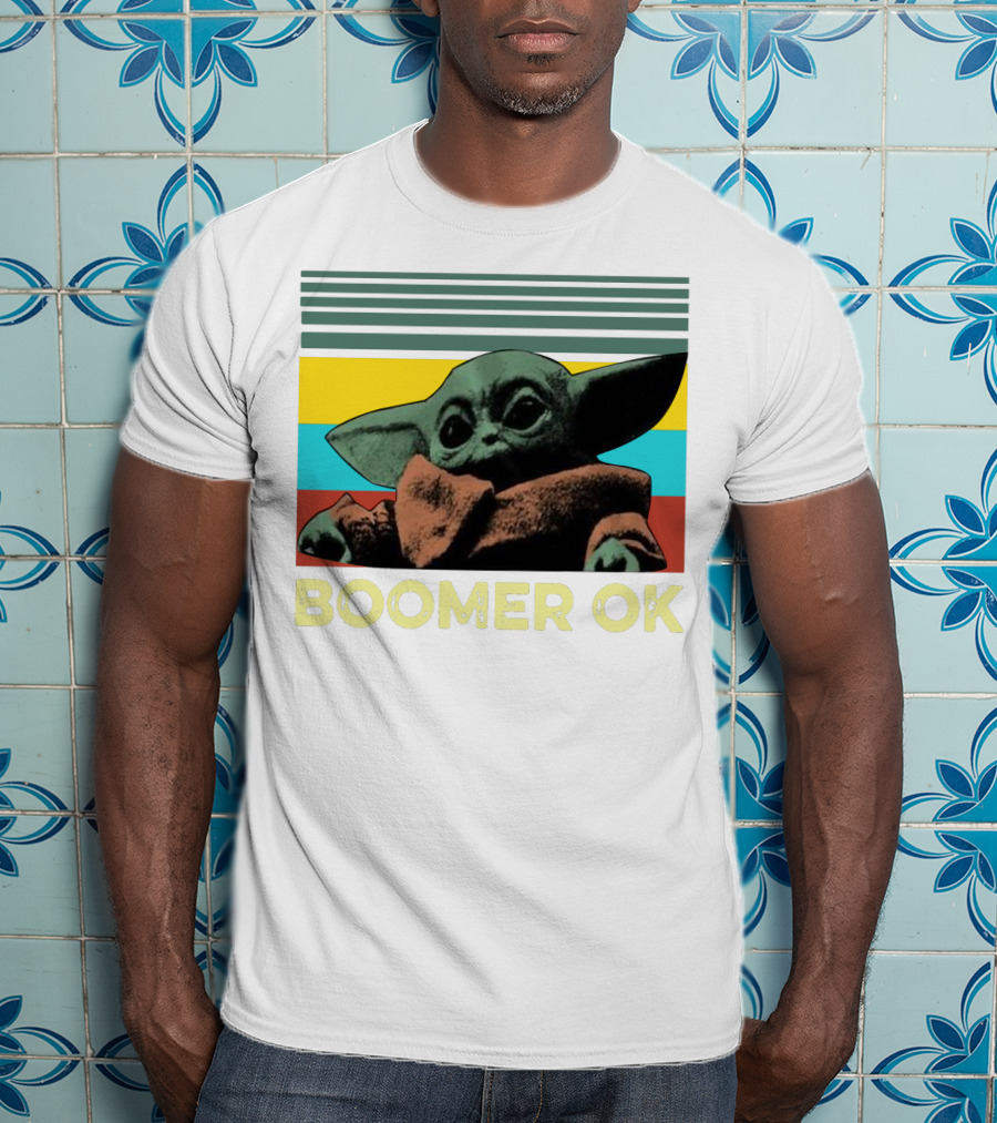 Boomer OK Retro Baby Yoda T-Shirt